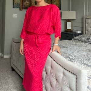 Vintage Dynasty Silk MIDI Dress
